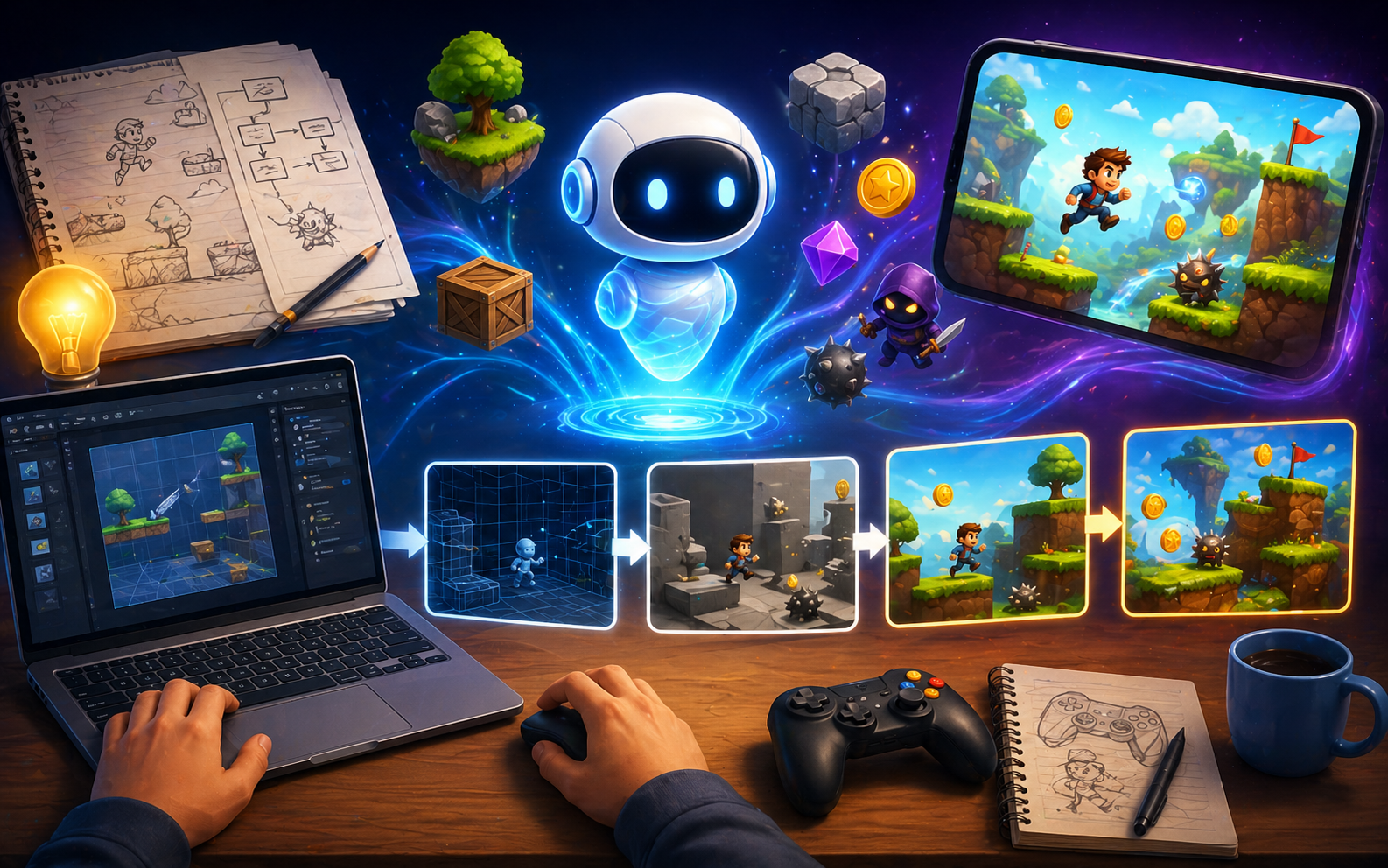 Build a complete game using only AI prompts from scratch