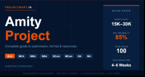 Amity Project for BCA and MCA Students: The Technical Guide You Need