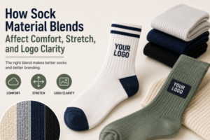 How Sock Material Blends Affect Comfort, Stretch, and Logo Clarity